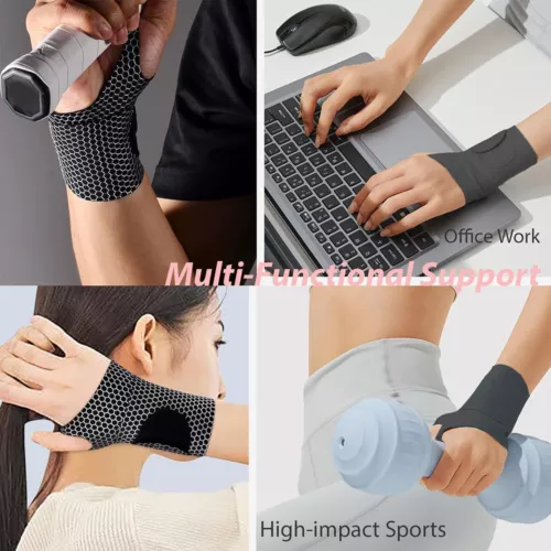 Ultra-Thin Wrist Brace Support for Carpal Tunnel, Pain Relief Arthritis Fitness - Bild 11 von 22