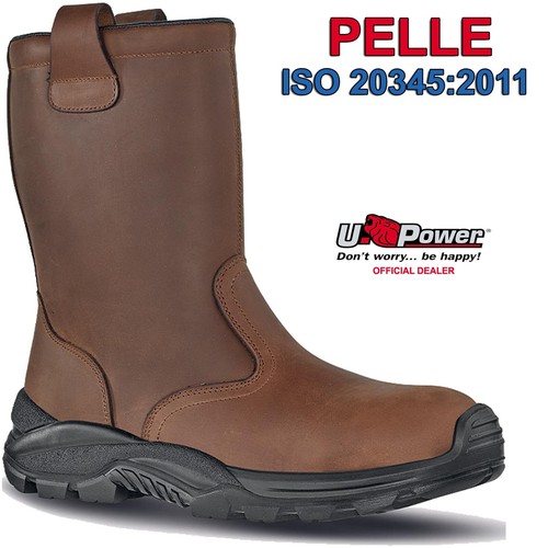 Stivali Stivale Antinfortunistica Pelle da Lavoro U-Power Uomo Donna NORDIC  PLUS | eBay