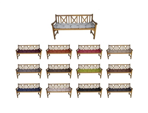 Bankauflage Bankkissen Sitzkissen Bankpolster Polsterauflage Auflage gesteppt - Bild 1 von 25