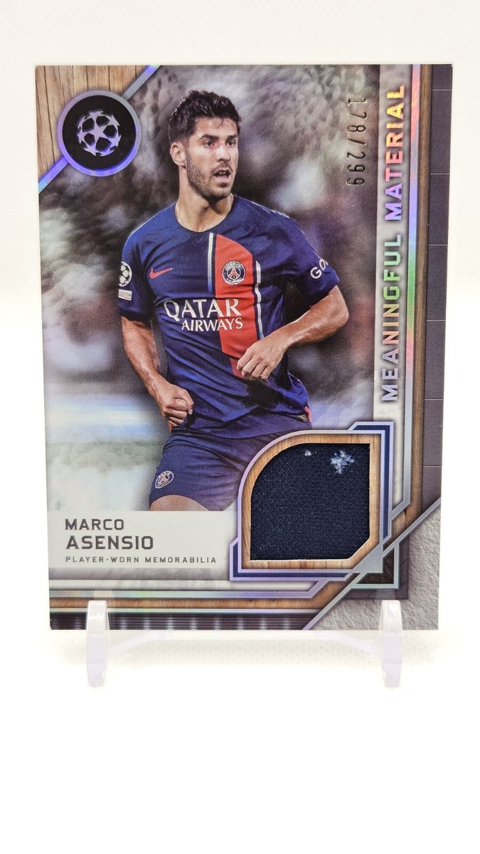 2023-24 Topps UEFA Museum Marco Asensio Meaningful Material /299
