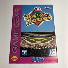 World Series Baseball Instruction Booklet ONLY  SEGA Game Gear  Manual