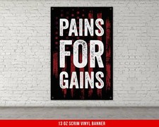 Motivational Gym Banner - Weightlifting Wall Art - Skull Design