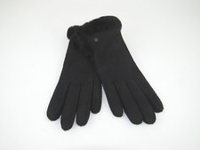 UGG SHEEPSKIN SLIM FIT, WATER RESISTANT, SIDE VENT BLACK GLOVE SZ MEDIUM 1089893