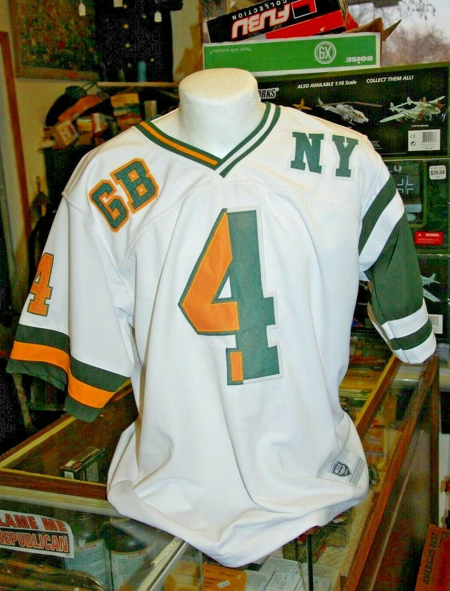 GREEN BAY PACKERS New York JETS BRETT FAVRE 4 White COMBO JERSEY