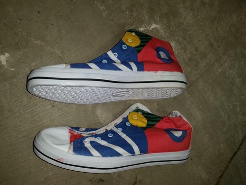 NVR5 Mens Hi Top Sneakers Shoes LIFE WATR NOSWOT Size 9 - Picture 2 of 8