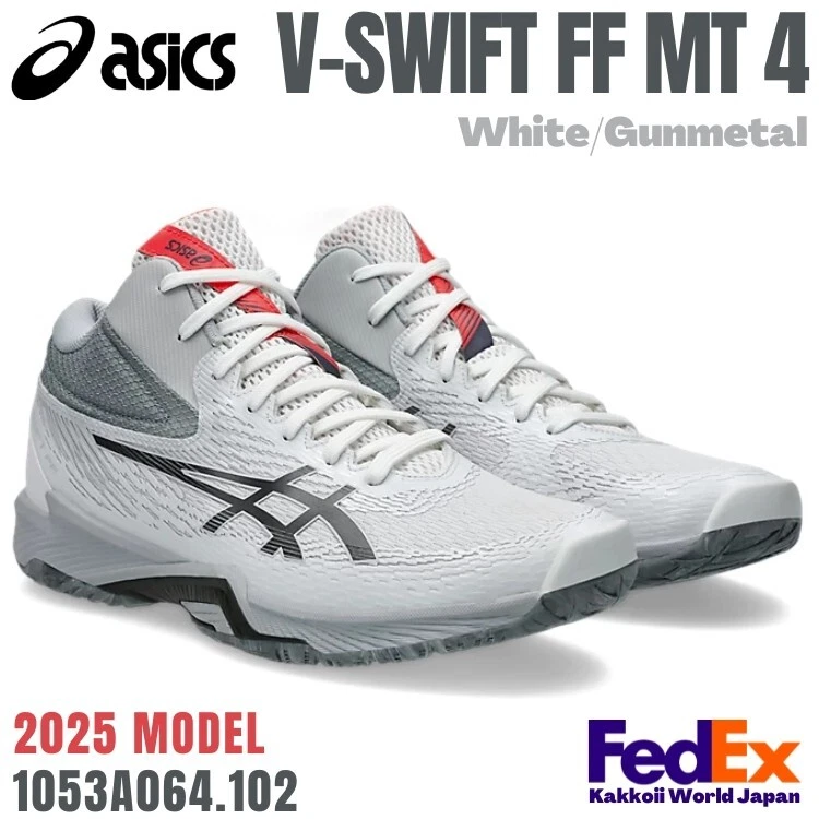 V-SWIFT FF 4 27㎝ Asics V-Swift FF 4 White Gunmetal for sale | eBay