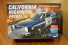 MPC 1978 DODGE MONACO CALIFORNIA HIGHWAY PATROL 1/25 SCALE MODEL KIT 