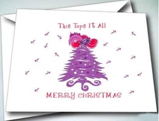 6 Red Hat holiday note cards & envelopes FOR RED HAT LADIES OF SOCIETY