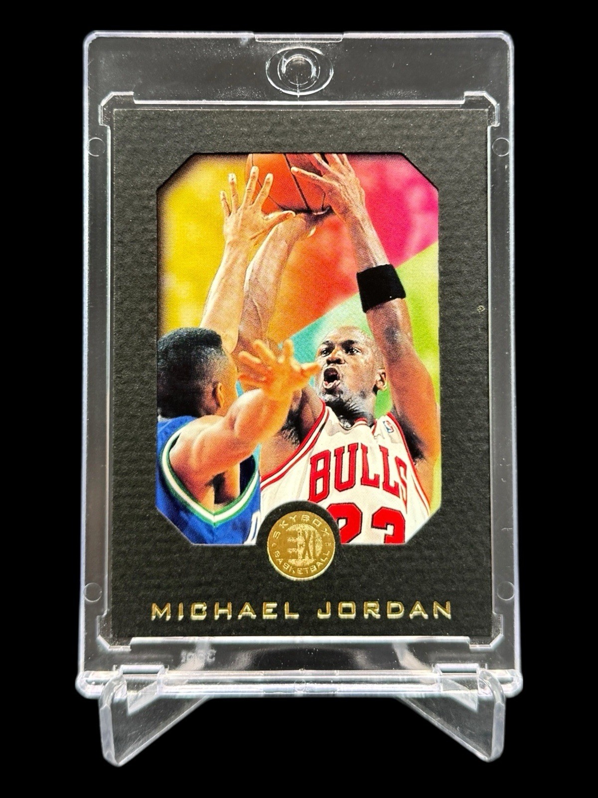1995/96 Skybox MICHAEL JORDAN “E-XL” GOLD FOIL BLACK BORDER #10 BULLS SP🔥RARE🔥