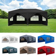 3x6m Waterproof Outdoor Pop Up Garden Gazebo with Sidewalls Marquee Awning Party