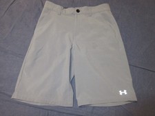 Boys UNDER ARMOUR Golf Style Chinos Shorts - Sz 14 - Gray Color
