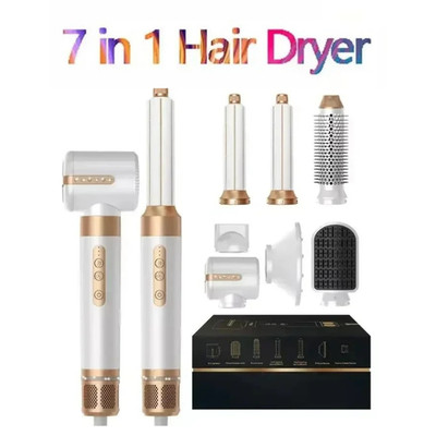 7 in 1 Ionen Haartrockner Styler Air Wrap Locken Glättbürste Set