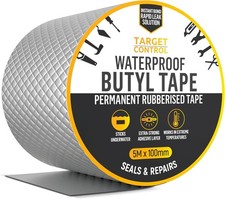 Butyl Tape Waterproof Flashing Tape Roof Felt Repair Outdoor Seal 5M x