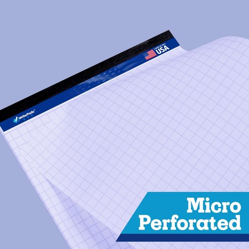 Graph Paper Note Pads, Quad Ruled (4x4) Paper pad, 8.5x11 inch Grid Notebook ... - Picture 3 of 5