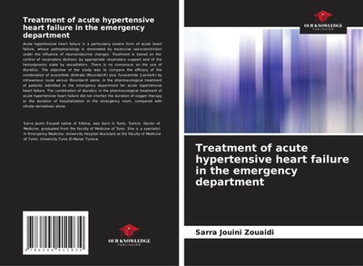 Sarra Jouini Zouaidi | Treatment of acute hypertensive heart failure in the...