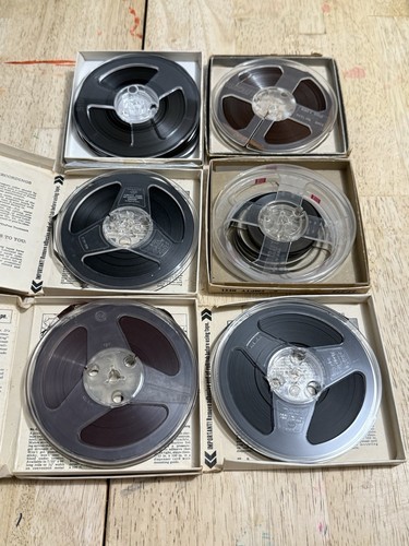 Menge 6 gebrauchte 5" Zoll Tonbänder gemischte Marken Scotch Supertape - Bild 3 von 8