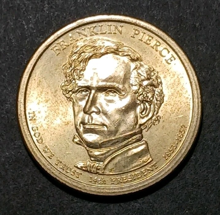 2010 P AU Dollar Franklin Pierce Presidential Commemorative $1.00