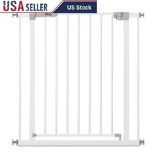 Extendable Baby Gate Easy Install Safety Lock Doorways Stairs Hallways New