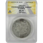1902 S Morgan Dollar VG 8 Details ANACS Silver $1 Coin SKU:I21661