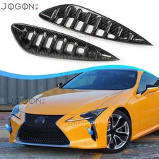 Real Carbon Front Bumper Side Air Flow Vent Covers For Lexus LC500 500h LC F 18+