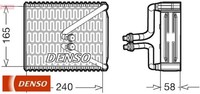 Denso DEV09080 Verdampfer FüR Klimaanlage Klimaverdampfer Verdampfer