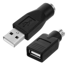 2 PCS USB Female to PS2 Male Adapter Keyboard Mouse PS/2 Jack Converter