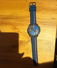 Tommy Hilfiger Herren Quarz Chronograph Uhr blaues Silikonband Edelstahl