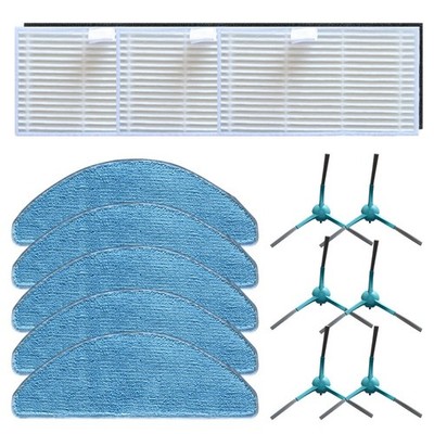For OKAMI R117 Vacuum Cleaner Accessories Filters Mop Cloths Side Brushes
