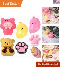 Ultra-Soft 6Pcs Kawaii Squishy Fidget Toys for Kids  Adults Stress Relief