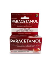 Belmora paracetamol Acetaminophen 325mg 20 Softgels for Pain Relief, Liquid...