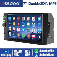 Double 2 Din 7" Car Stereo Apple Carplay  Android Auto Play MP5 Radio Bluetooth