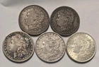 5 Morgan Silver Dollars - 5 Coin Lot - SKU91