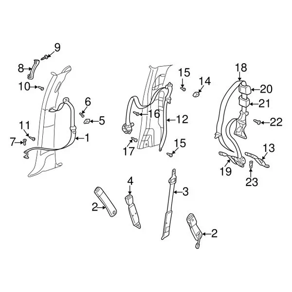 For Ram 1500 2019-2024 Mopar 06506600AA M12x1.75x41.5 Pan Head Screw - Изображение 2 из 3