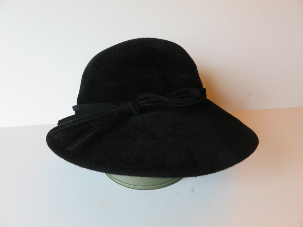 Vintage Strawbridge & Clothier Wool Cloche Hat 1930s Brown Straw Cloche Hat - Hemswell Antique Centres main image 3