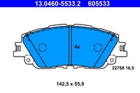 1X ATE 13.0460-5533.2 Bremsbelagsatz Scheibenbremse FüR Toyota Lexus