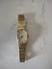Vintage Seiko Watch Women Gold Tone Oval 11-8300 Skinny Untested