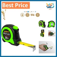 High Carbon Steel 25-Foot Power Tape with Auto Lock – Essential for DIY Projects