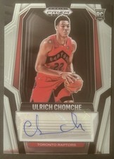 Ulrich Chomche 2024-25 Prizm Black Rookie Signatures Auto RC Raptors