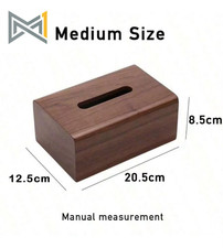 Walnut Tissue Box Living Room Solid Wood Paper Box Table Desktop Storage Box 