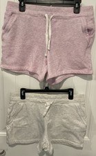 VGC 32 Degrees Cool Women's Pull On Lounge Shorts Stretch 2-Pack Pink/White Med