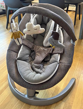 Nuna Infant Baby Bouncer Seat Chair, Gray, Includes Toy Bar Attachment