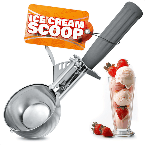 4 oz Ice Cream Scoop with Trigger Release #8 – Stainless Steel Versatile Tool