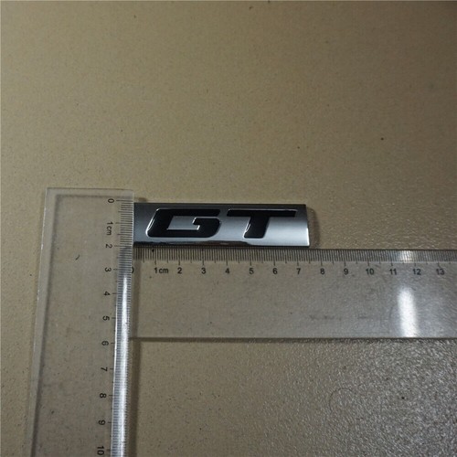 1PC Chrome Silver GT Black Metal Emblem Decal Sticker Badge Motor 3D Sport Coupe - Picture 3 of 12