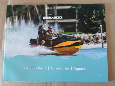 2021 SEA DOO WATERCRAFT PARTS ACCESSORIES RIDING GEAR BROCHURE CATALOG 62pp MINT