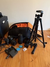 Canon EOS 750D Digital SLR Camera Bag Tripod Lens and Cards Excellent Condition