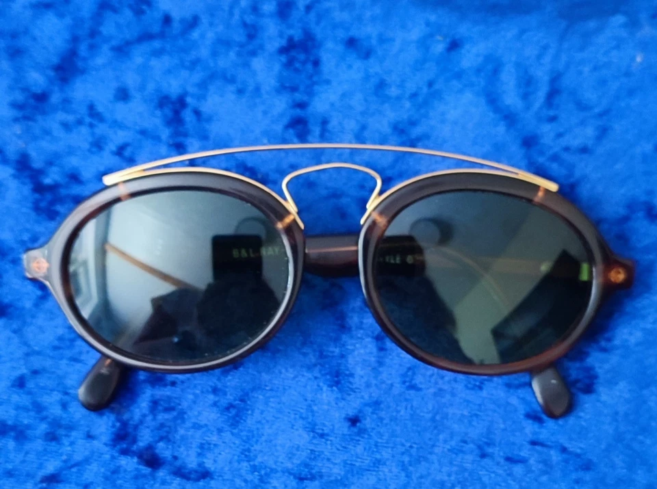 B&L Ray-Ban Gatsby Style 6 ovale Sonnenbrille braun Metall & Kunststoff - Bild 1 von 4