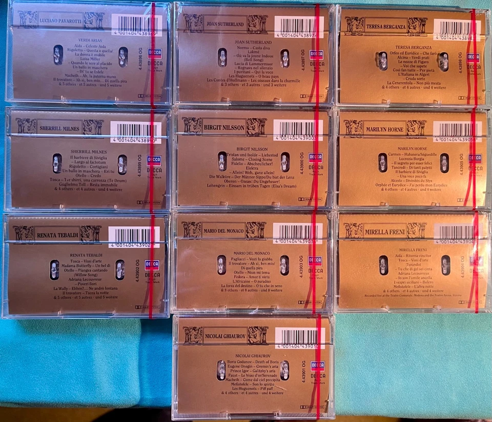 OPERA GALA  10 Music Cassetten in Original  deLuxe Box  •  Vintage - Bild 3 von 4