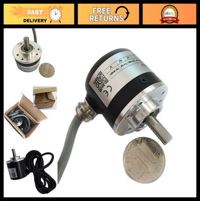 38mm Rotary Encoder 2500PPR Solid Shaft 6mm Push-Pull Output 5-26V Power Supply