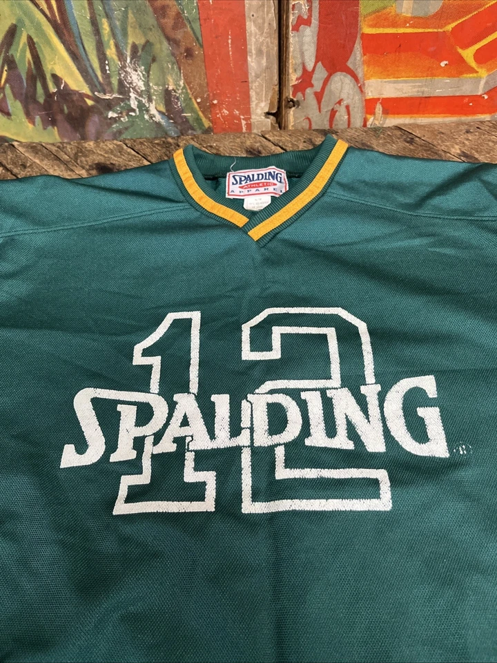 ВИНТАЖНАЯ СПОРТИВНАЯ ОДЕЖДА SPALDING ХОККЕЙНАЯ ФУТБОЛКА НХЛ РЕТРО СПОРТИВНЫЕ СУВЕНИРЫ NO12 - Изображение 2 из 4