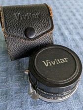 VIVITAR AUTO 2X Custom TELE-CONVERTER Model 2X-3 with Leather Case